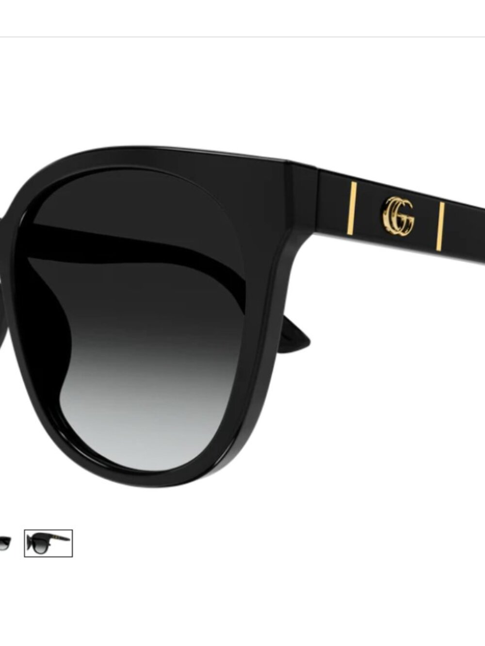 NIB Gucci Classic Black Sunglasses - Picture 5 of 11
